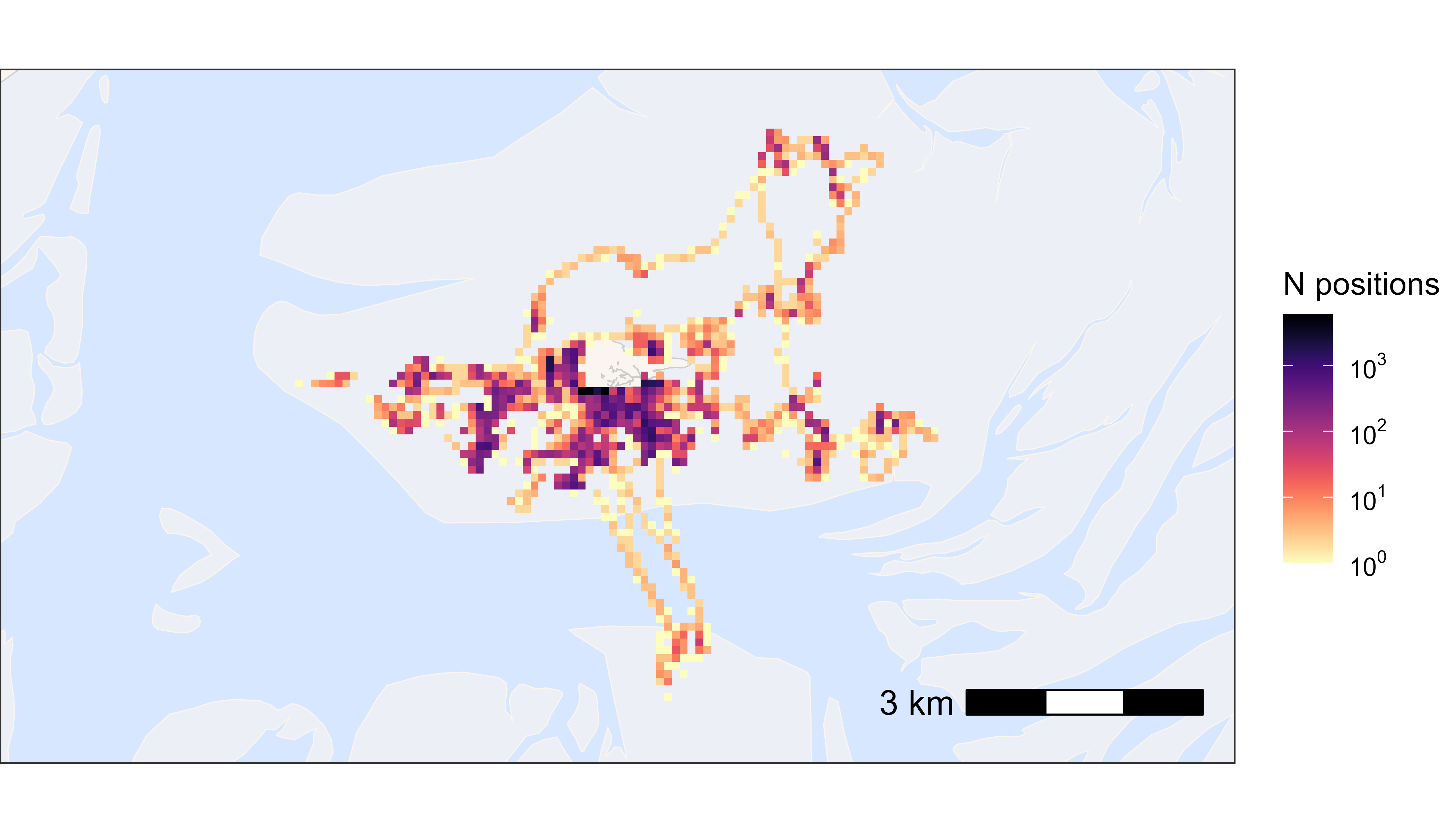 Heatmap of all positions