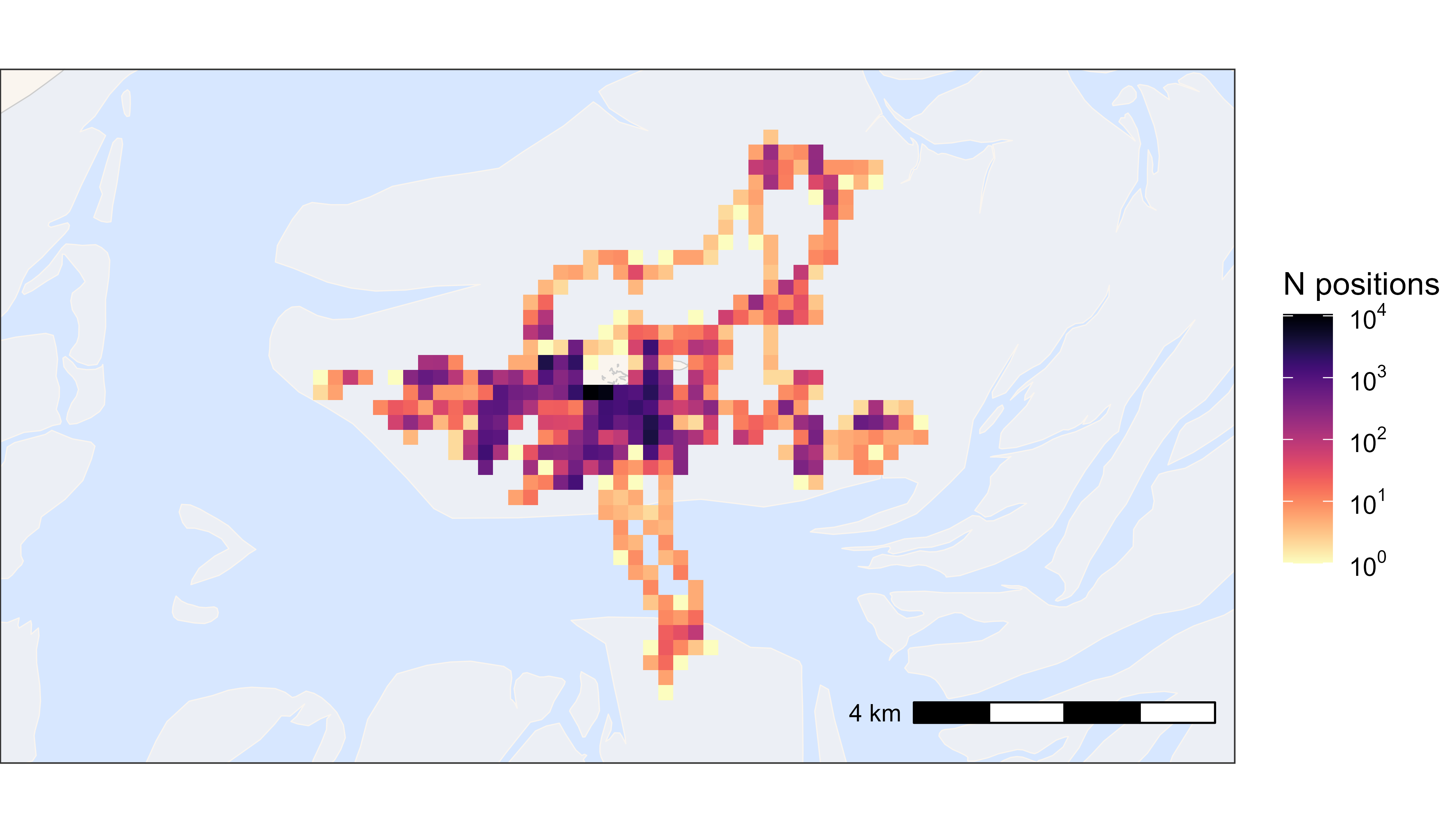 Heatmap of all positions