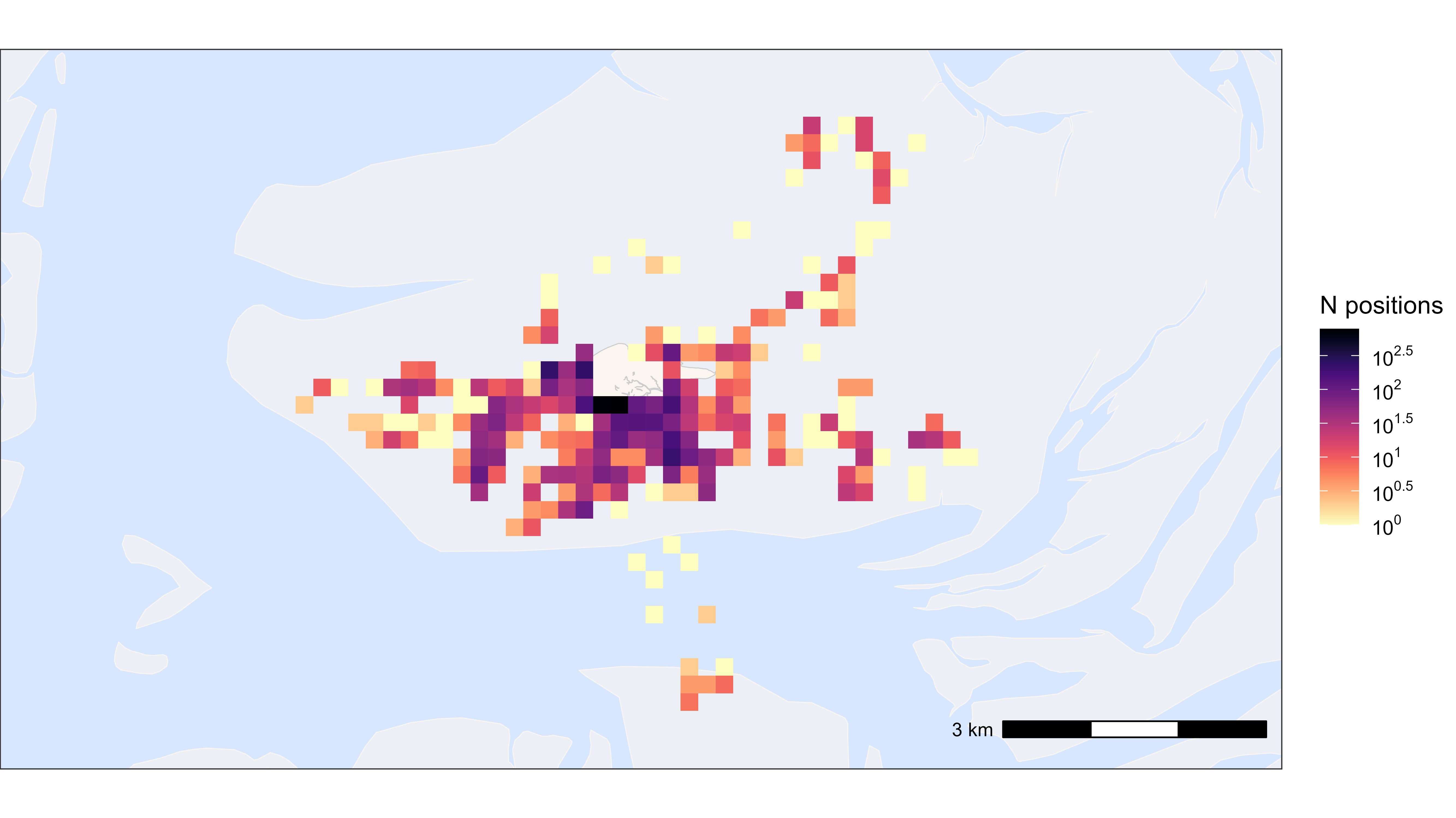 Heatmap of all positions